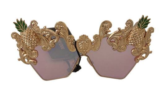 Dolce & Gabbana Baroque Pineapple Cat Eye Sunglasses