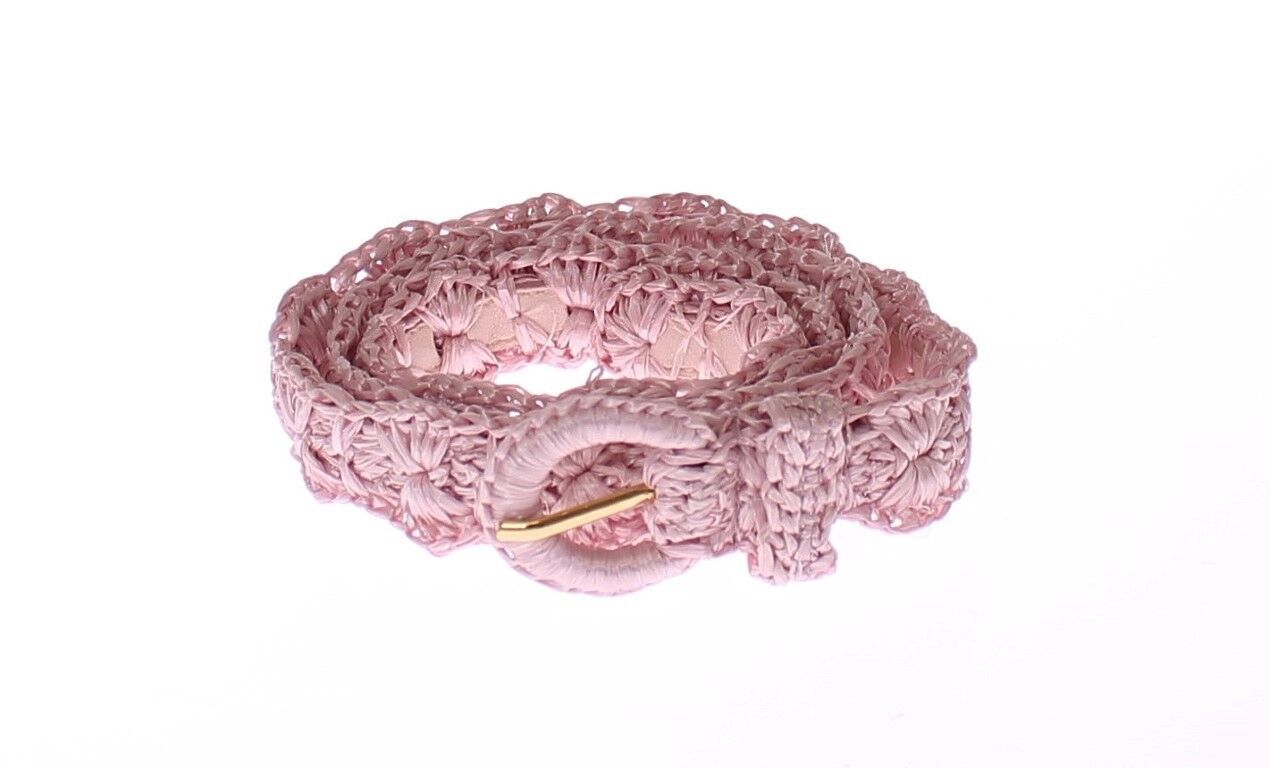 Dolce & Gabbana Elegant Pink Viscose Women's Belt - Made in Italy