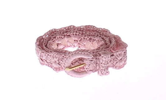 Dolce & Gabbana Elegant Pink Viscose Women's Belt - Made in Italy