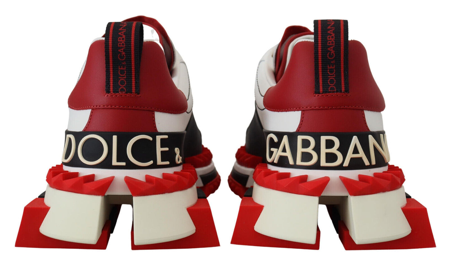 Dolce & Gabbana Super King Multicolor Leather Sneakers