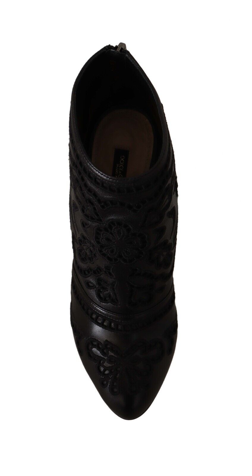 Dolce & Gabbana Elegant Black Leather Ankle Boots