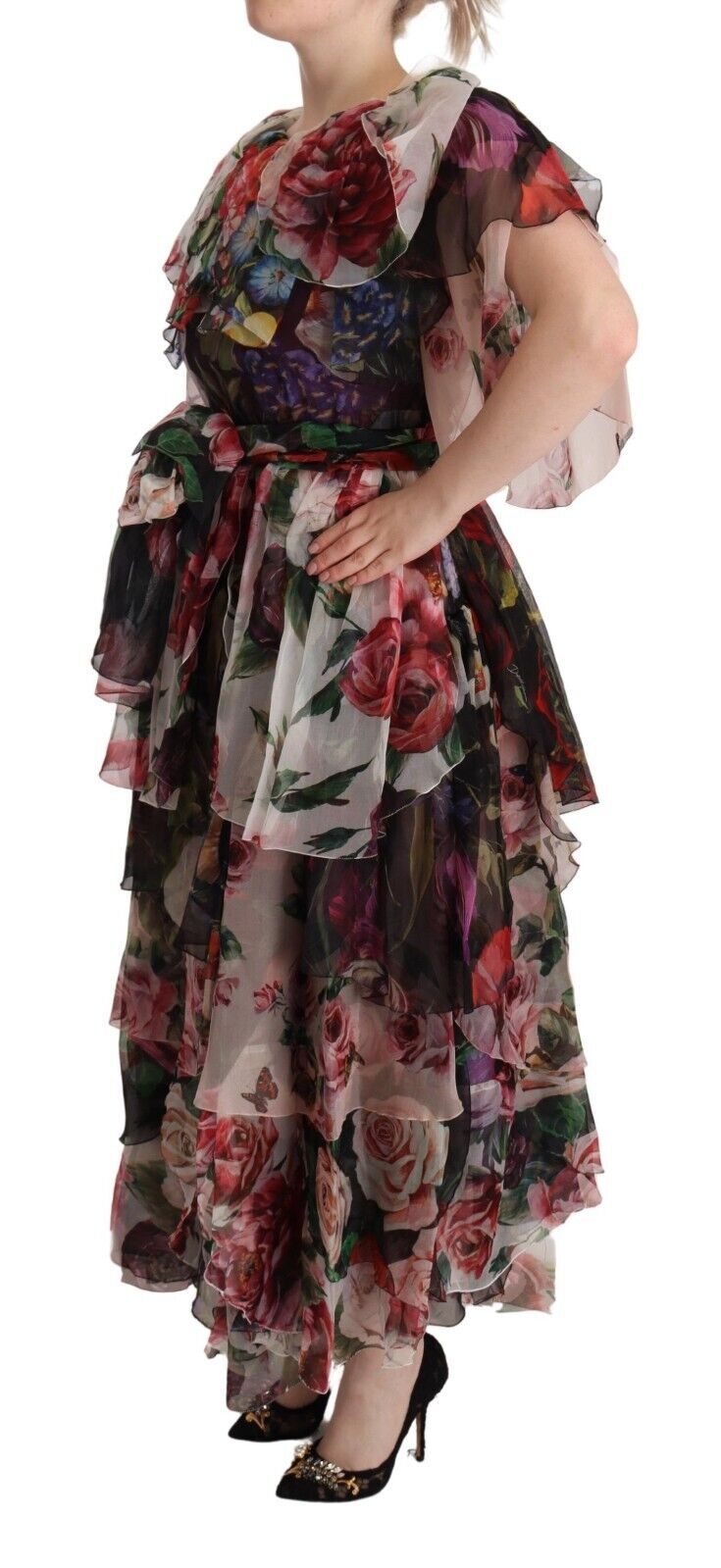 Dolce & Gabbana Elegant Silk Floral Maxi Dress