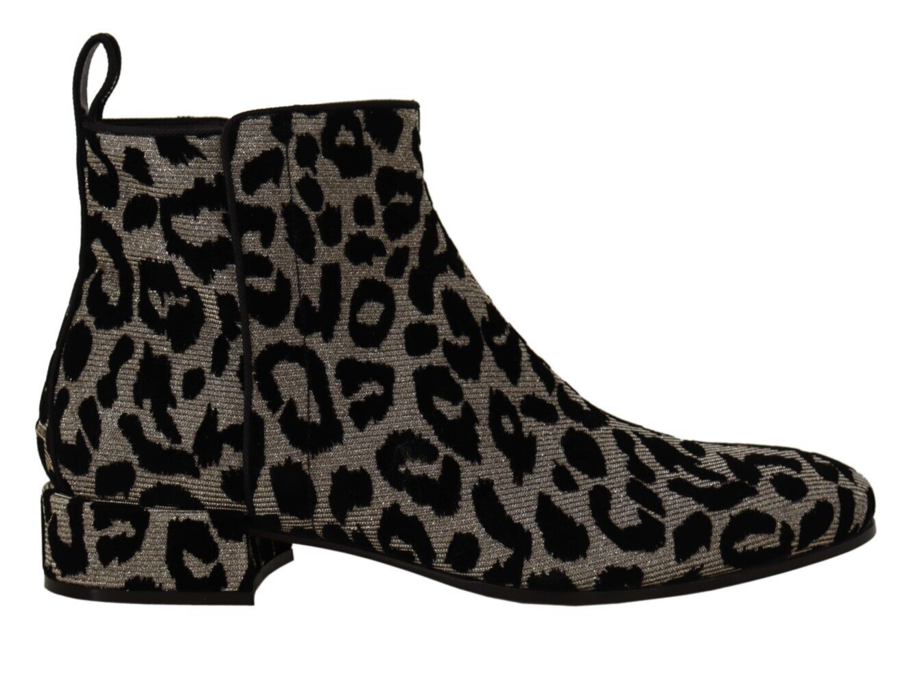 Dolce & Gabbana Elegant Leopard Print Short Boots