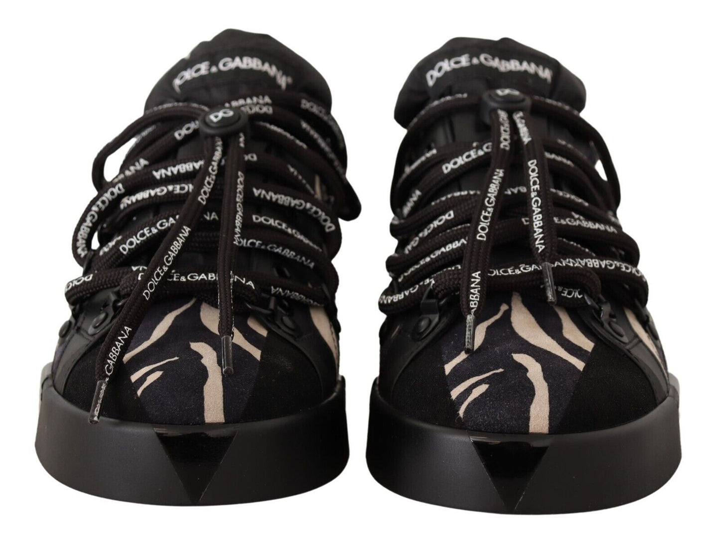 Dolce & Gabbana Zebra Suede Low Top Sneakers