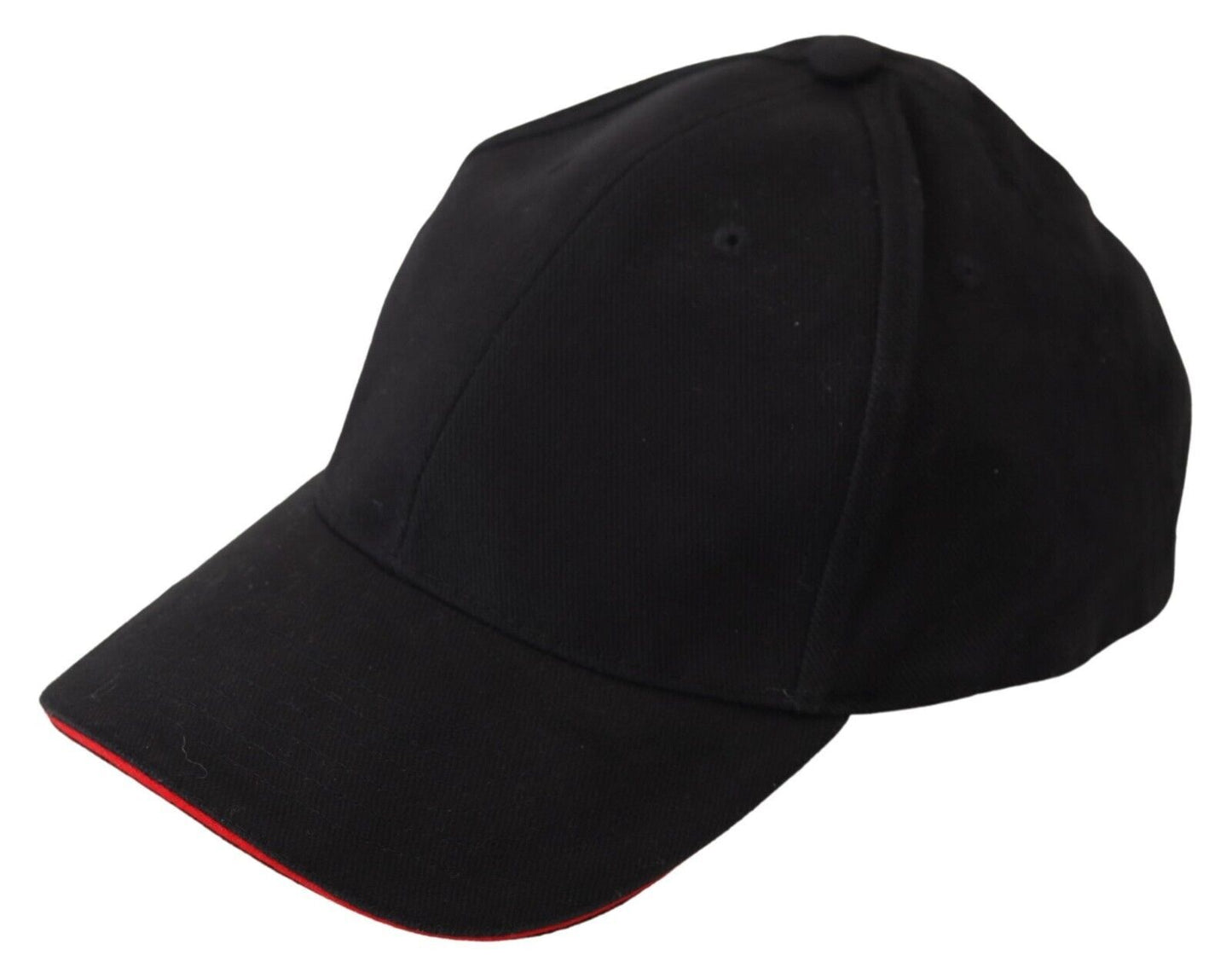 Dolce & Gabbana Sleek Black Cotton Baseball Hat