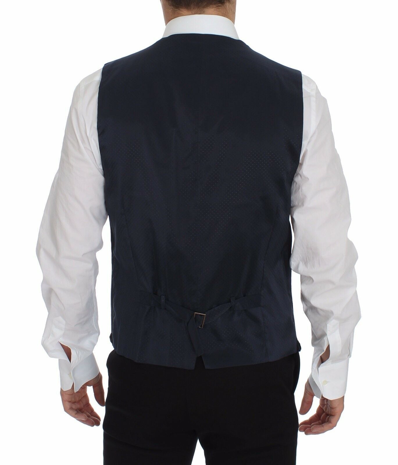 Dolce & Gabbana Blue Torero Inspired Cotton Stretch Blazer & Vest