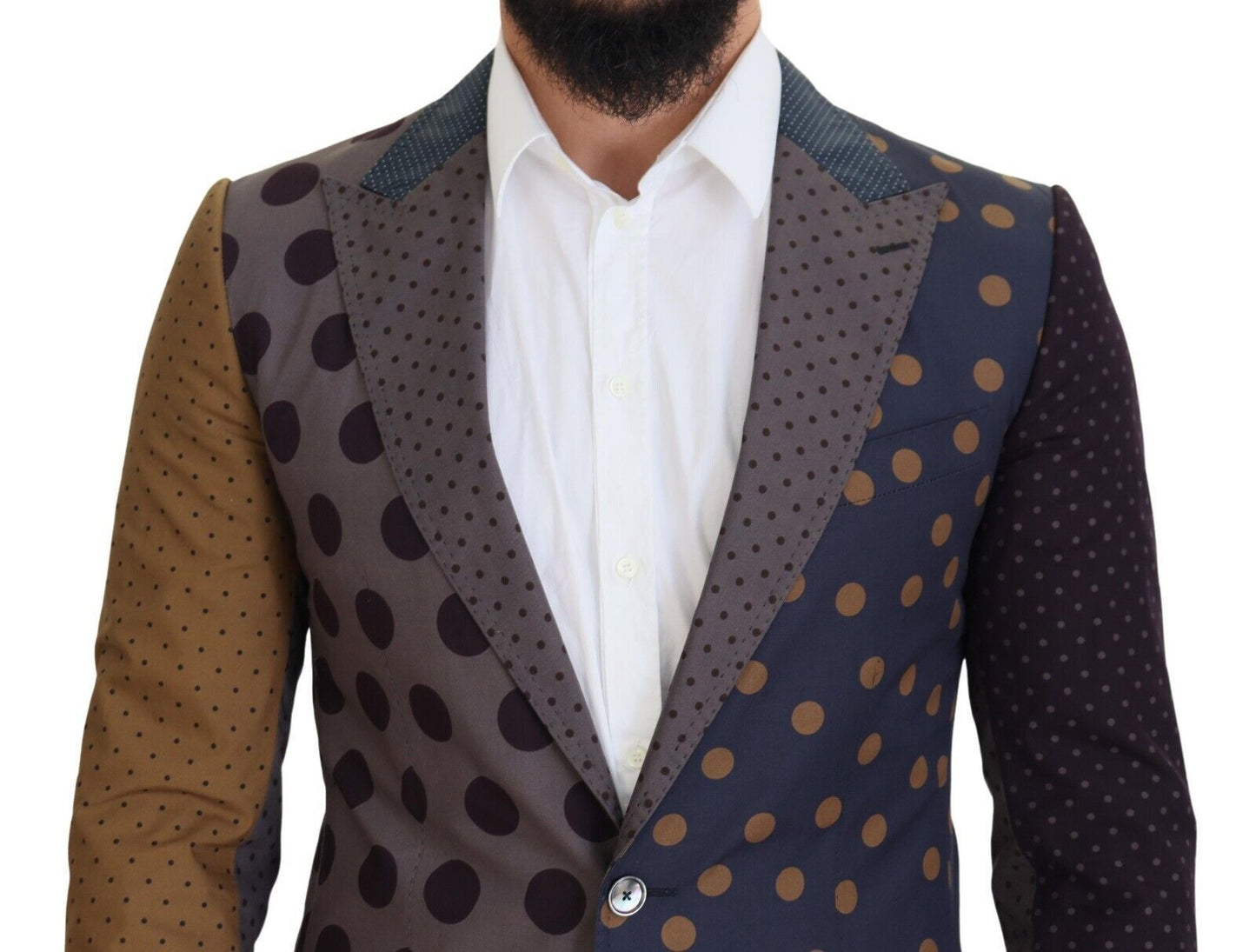 Dolce & Gabbana Elegant Multicolor Cotton Blazer