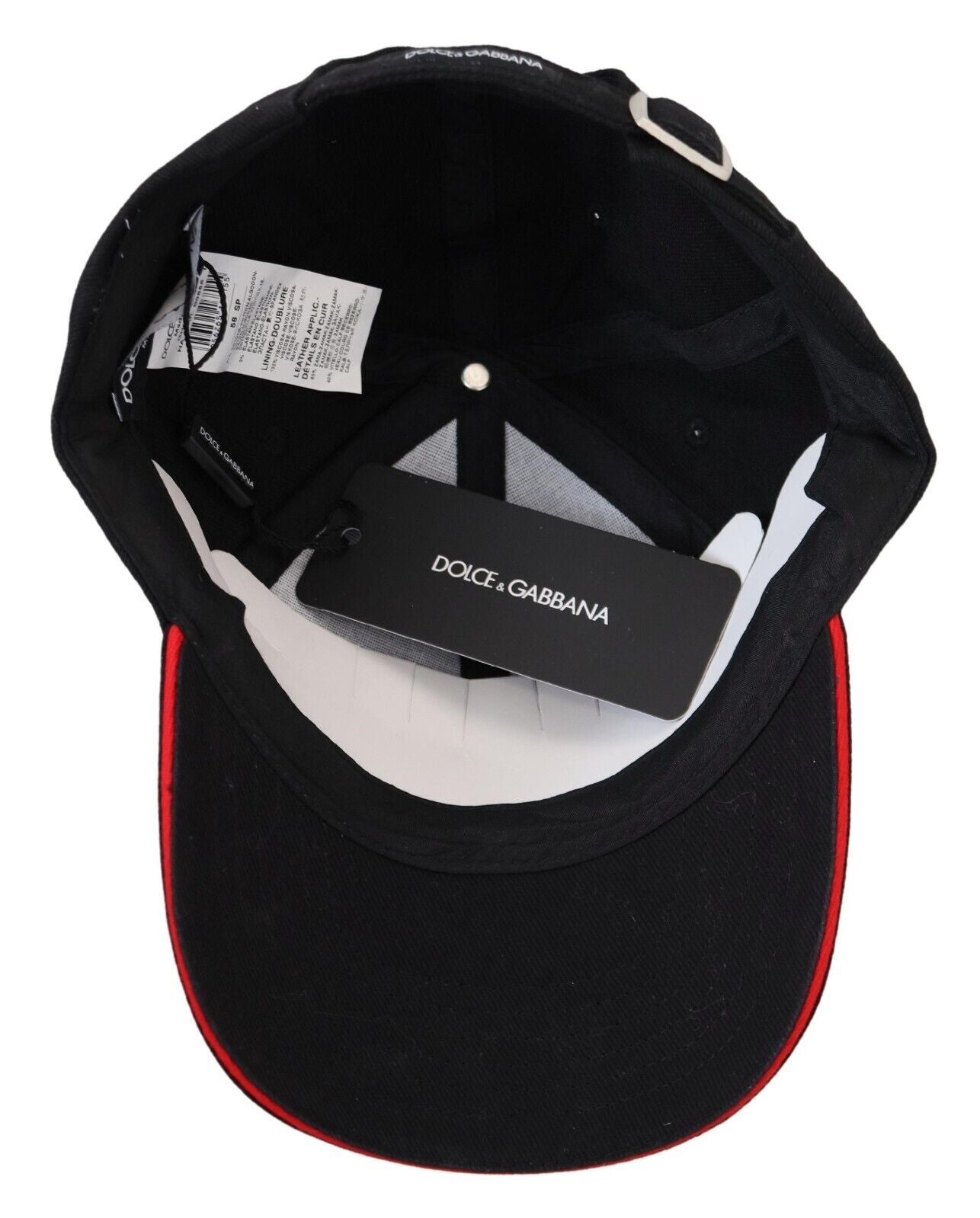 Dolce & Gabbana Sleek Black Cotton Baseball Hat