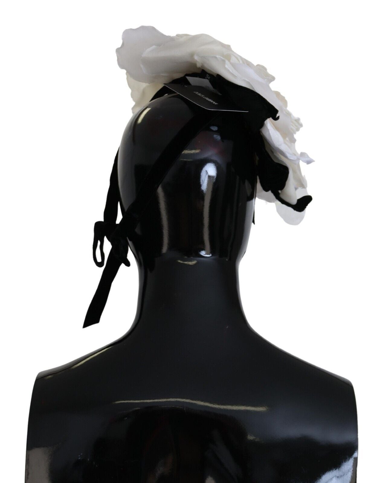 Dolce & Gabbana Elegant White Silk Floral Hat