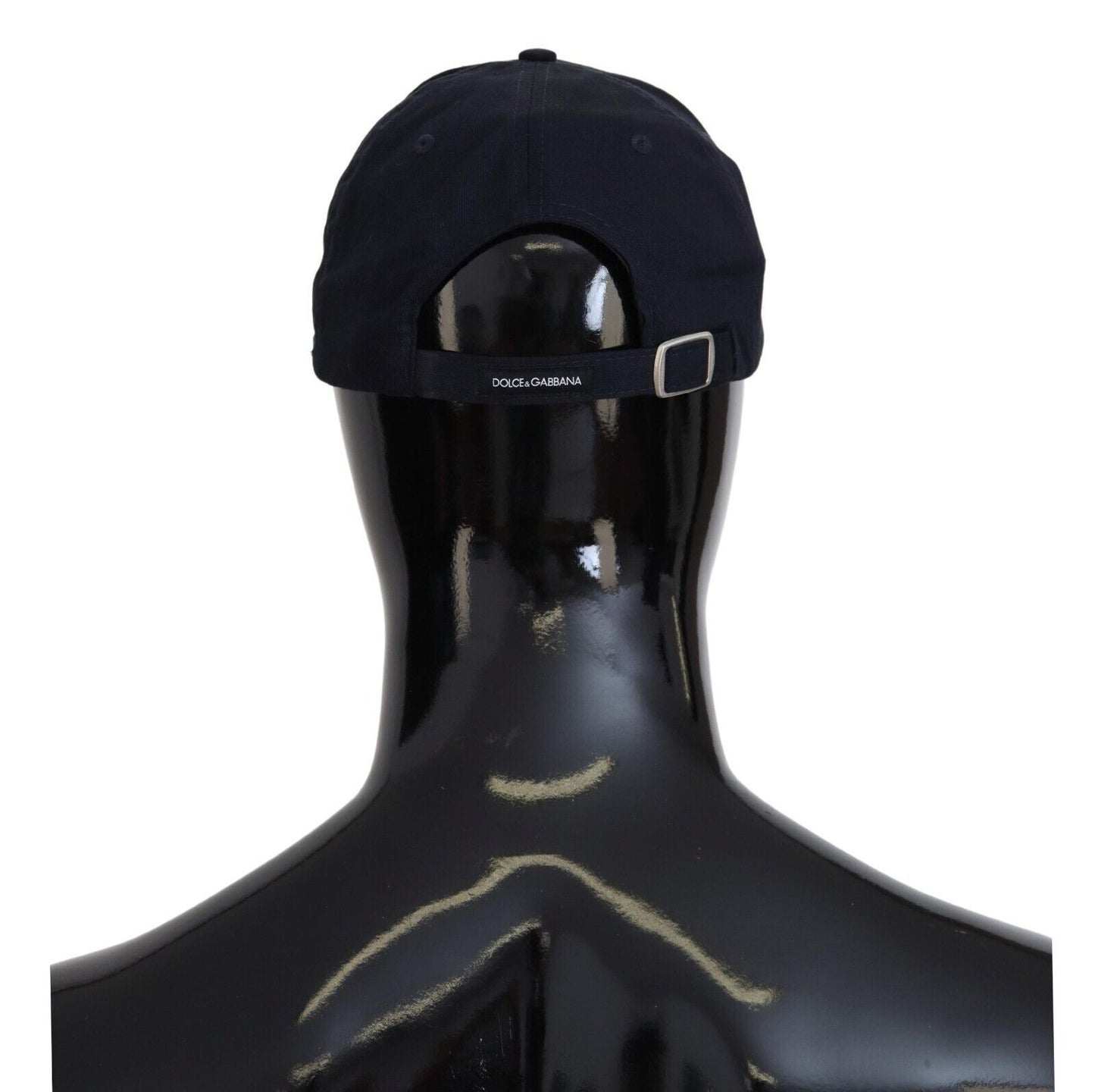 Dolce & Gabbana Chic Dark Blue Cotton Blend Baseball Hat