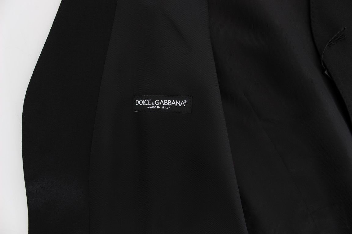 Dolce & Gabbana Elegant Black Wool Dress Vest