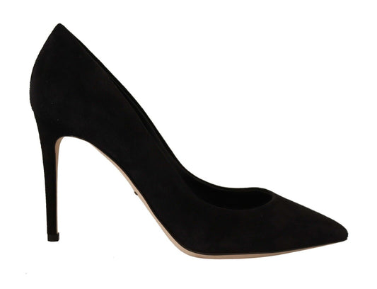 Dolce & Gabbana Elegant Suede Stiletto Heels Pumps