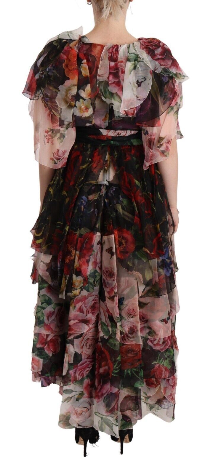 Dolce & Gabbana Elegant Silk Floral Maxi Dress