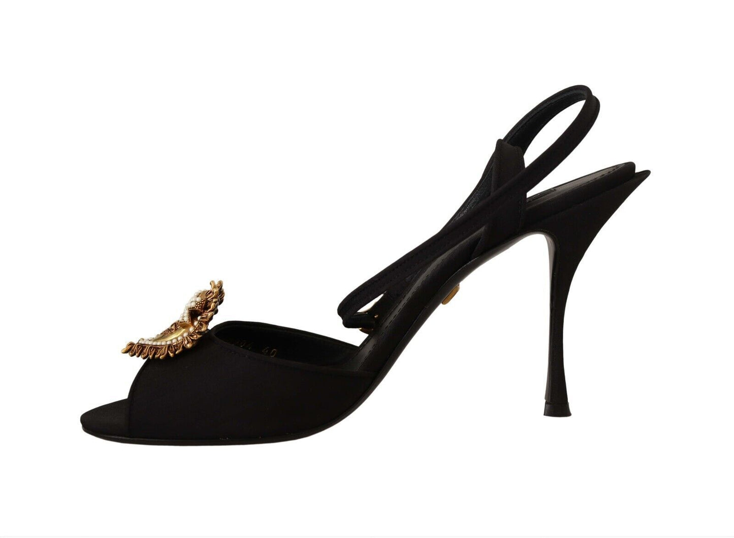 Dolce & Gabbana Elegant Silk-Leather Ankle Strap Heels