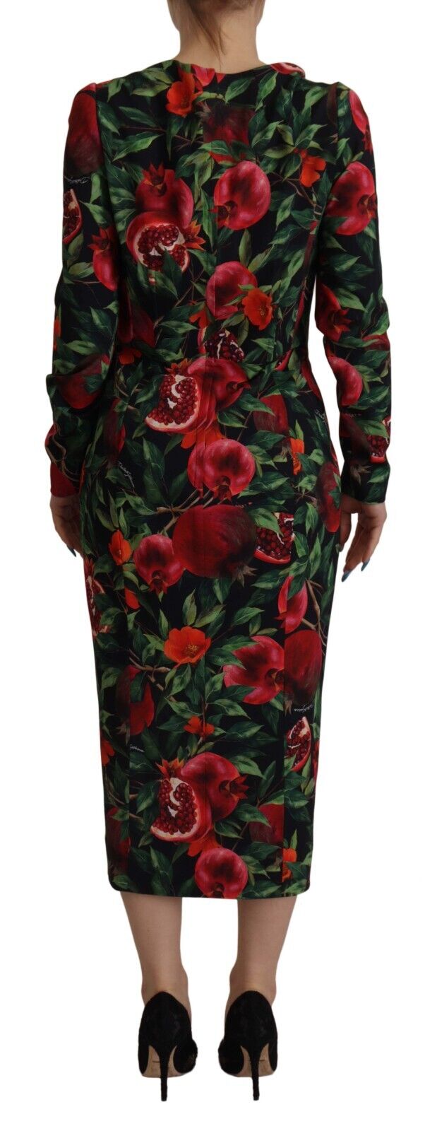 Dolce & Gabbana Floral Sheath Midi Elegance Dress