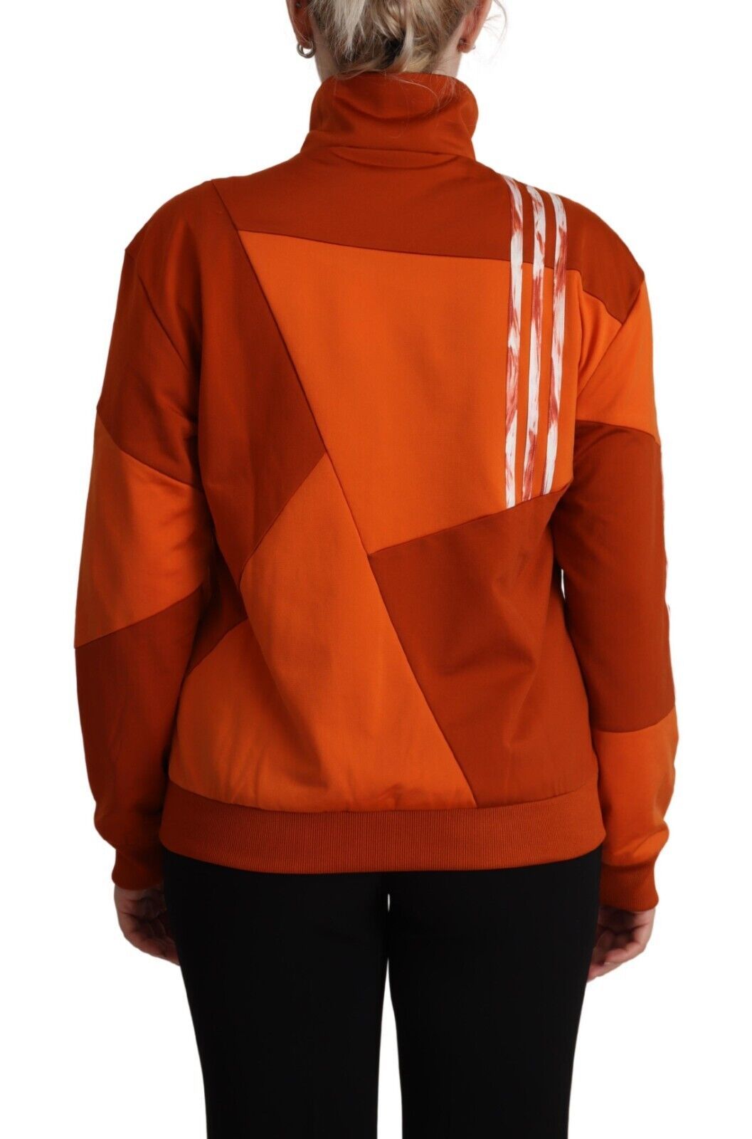 Adidas Orange Long Sleeves Full Zip Jacket