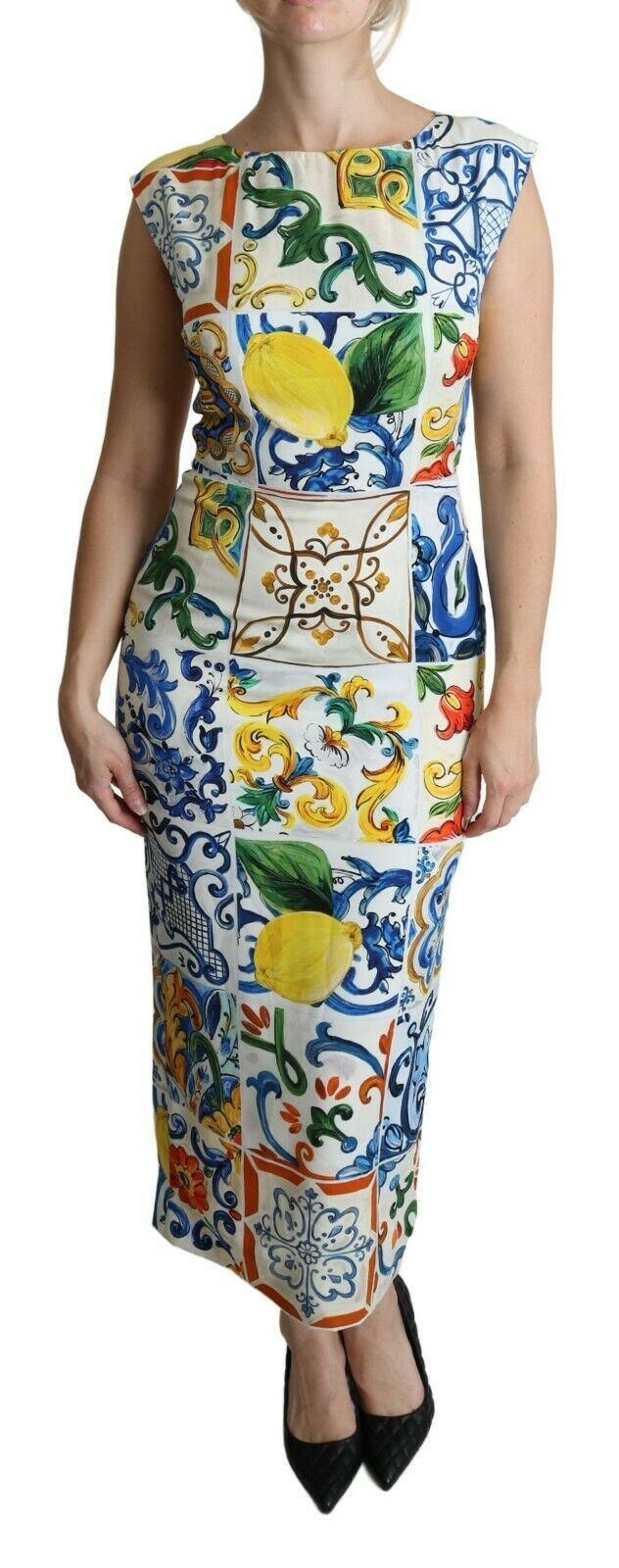 Dolce & Gabbana Mediterranean Majolica Maxi Sheath Dress