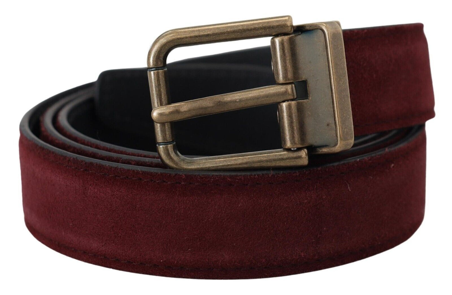 Dolce & Gabbana Elegant Leather Belt with Metal Buckle Closure