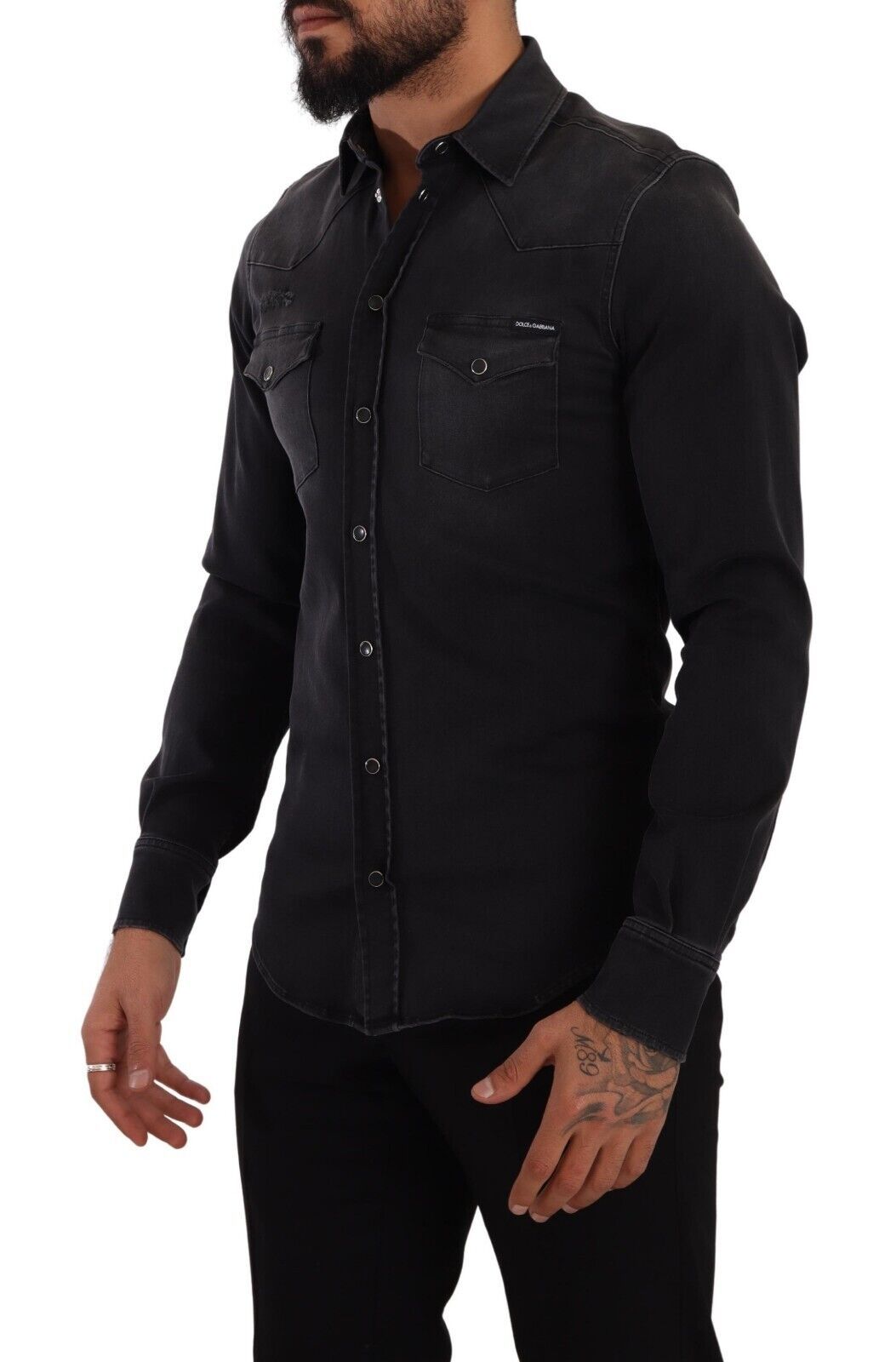 Dolce & Gabbana Elegant Slim Fit Denim Shirt