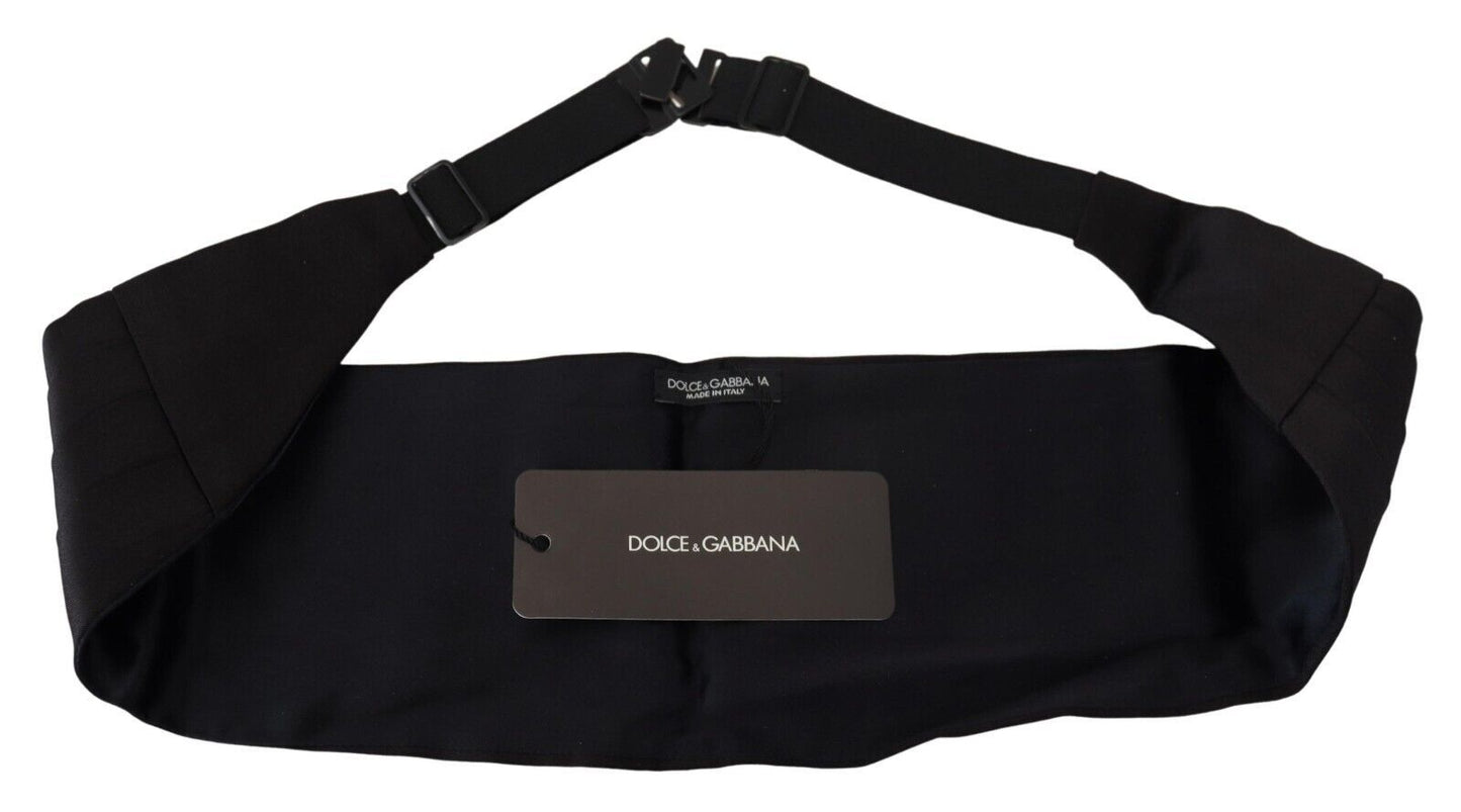 Dolce & Gabbana Elegant Black Silk Cummerbund