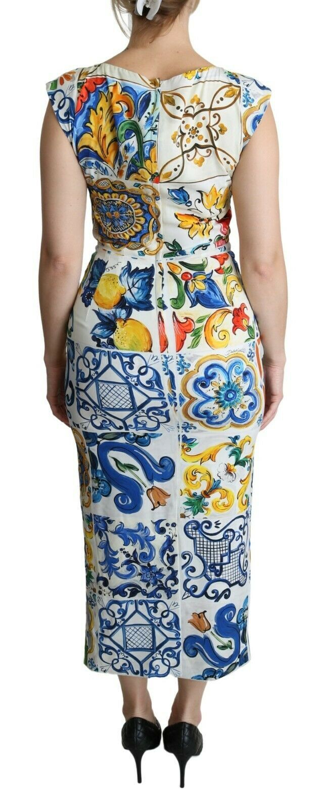 Dolce & Gabbana Mediterranean Majolica Maxi Sheath Dress