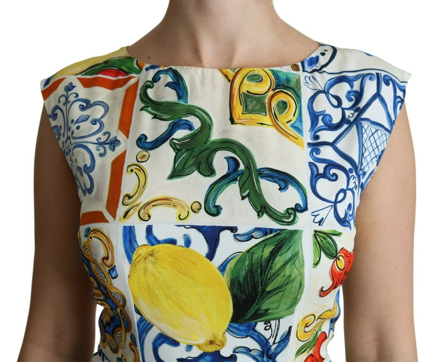 Dolce & Gabbana Mediterranean Majolica Maxi Sheath Dress