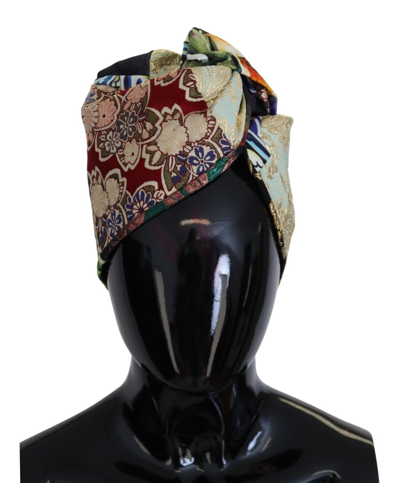 Dolce & Gabbana Multicolor Cotton-Blend Turban Hat