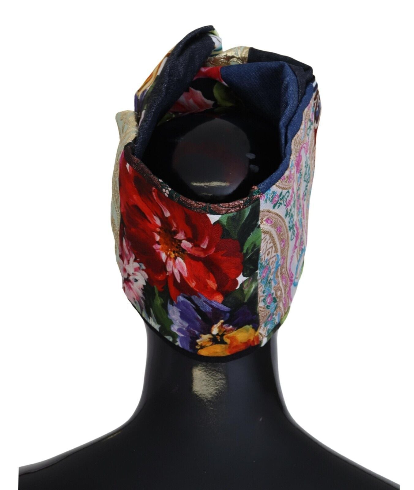 Dolce & Gabbana Multicolor Cotton-Blend Turban Hat