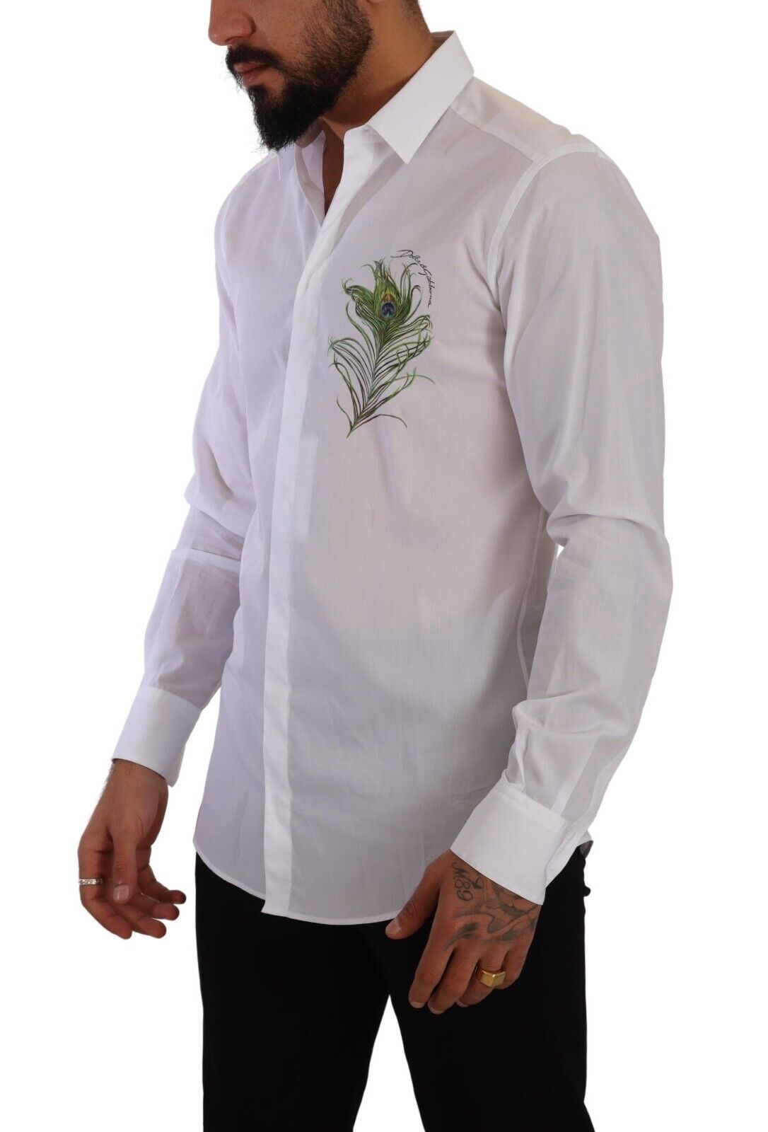 Dolce & Gabbana Elegant White Cotton Dress Shirt