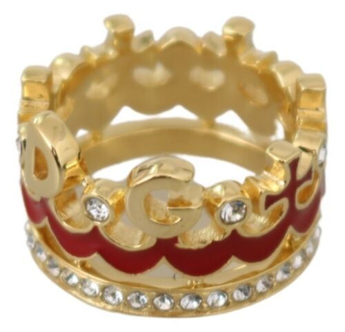 Dolce & Gabbana Regal Crown-Inspired Crystal Ring