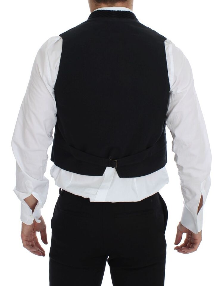 Dolce & Gabbana Black Manchester Single Breasted Vest