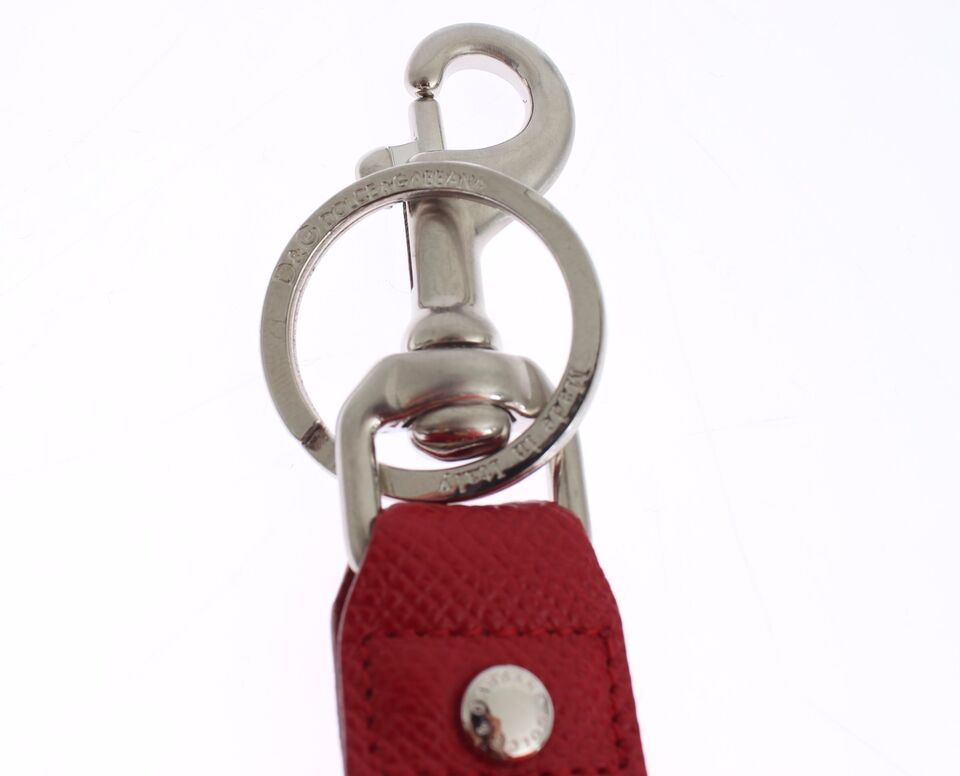 Dolce & Gabbana Multicolor Sicily Raffia Leather Keychain