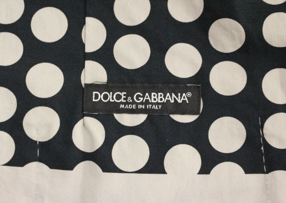 Dolce & Gabbana Blue Polka Dot Dress Vest Gilet Weste