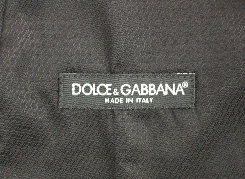 Dolce & Gabbana Gray Wool Formal Dress Vest Gilet Weste