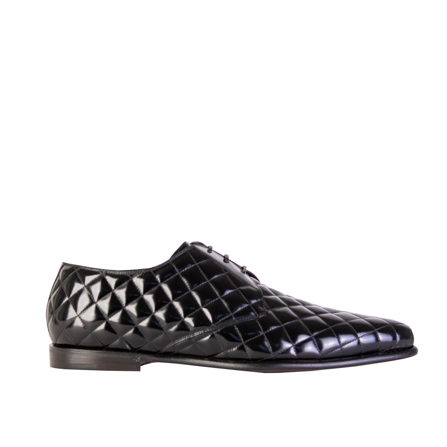 Dolce & Gabbana Elegant Black Quilted Leather Derby Loafers