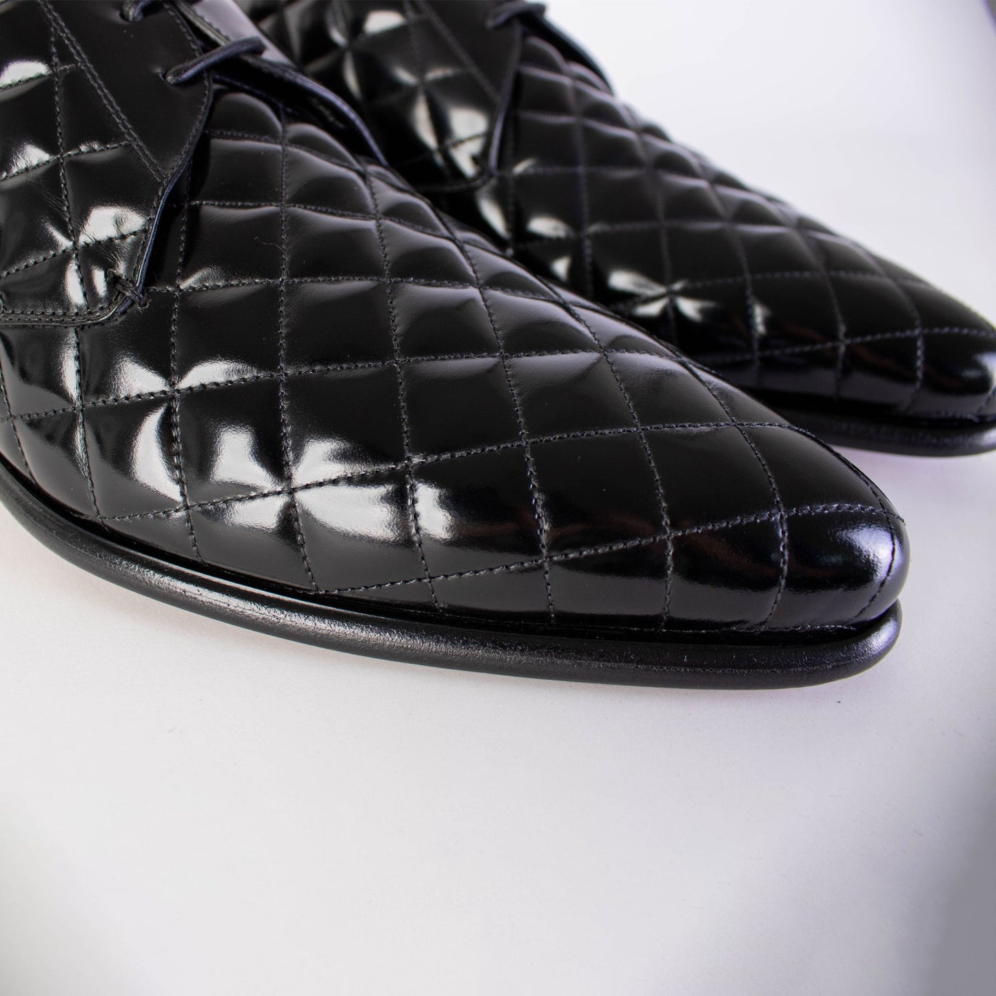 Dolce & Gabbana Elegant Black Quilted Leather Derby Loafers