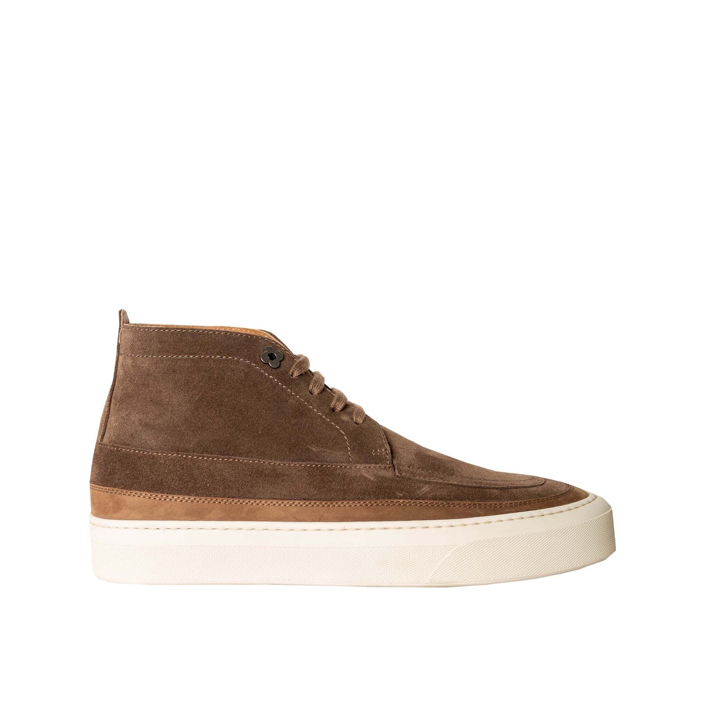 Lardini Elegant Suede Leather Sneakers in Brown