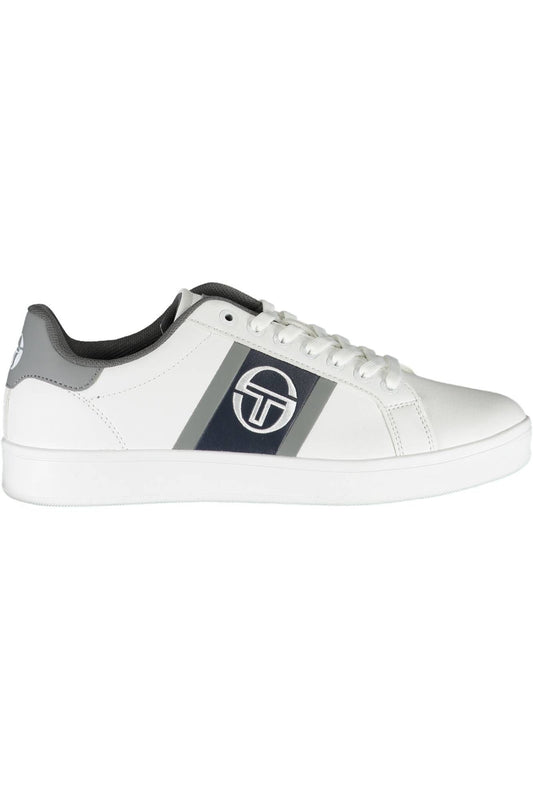 Sergio Tacchini Sleek White Sneakers with Contrasting Details