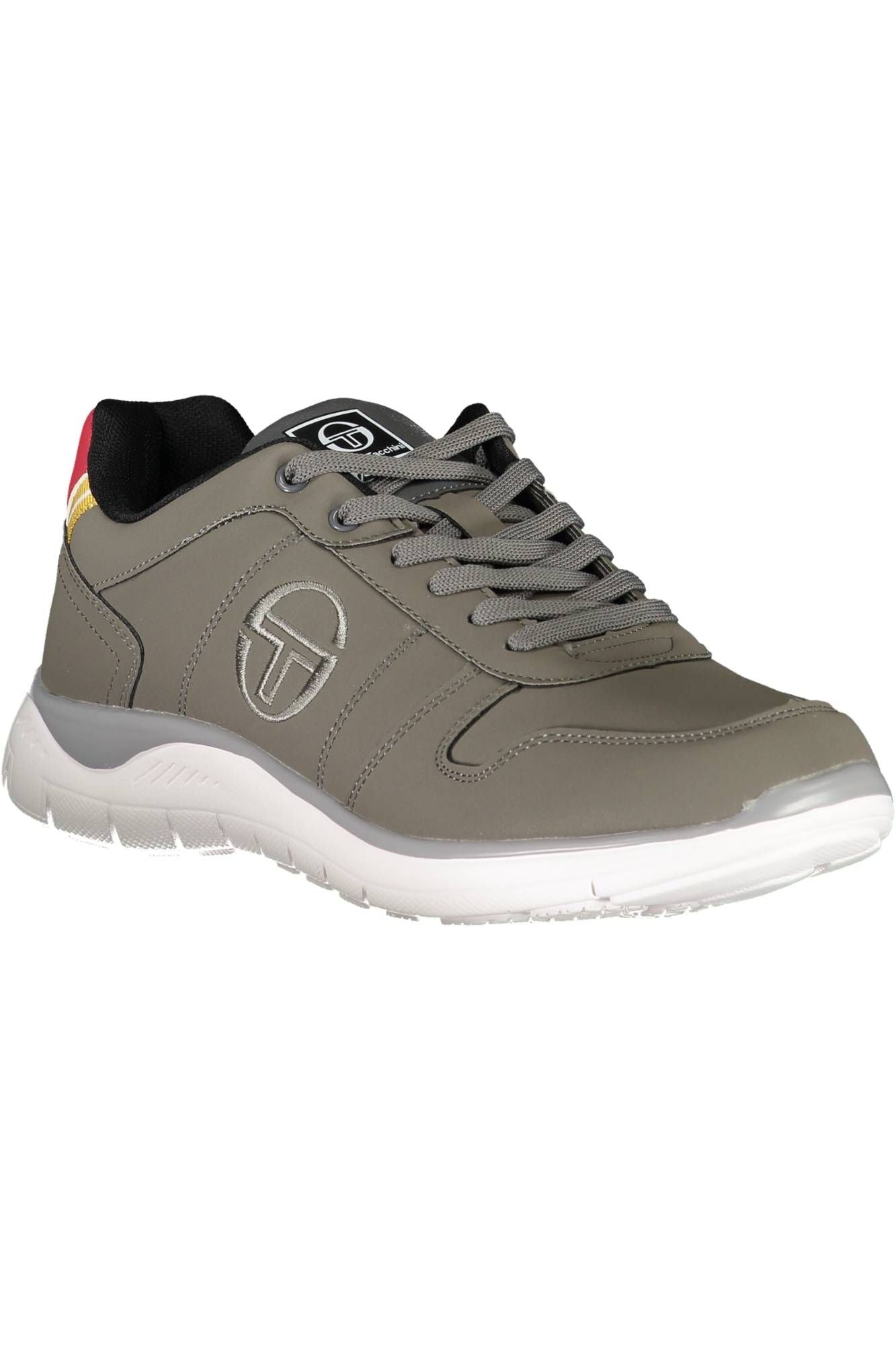 Sergio Tacchini Sleek Gray Sports Sneakers with Contrasting Details