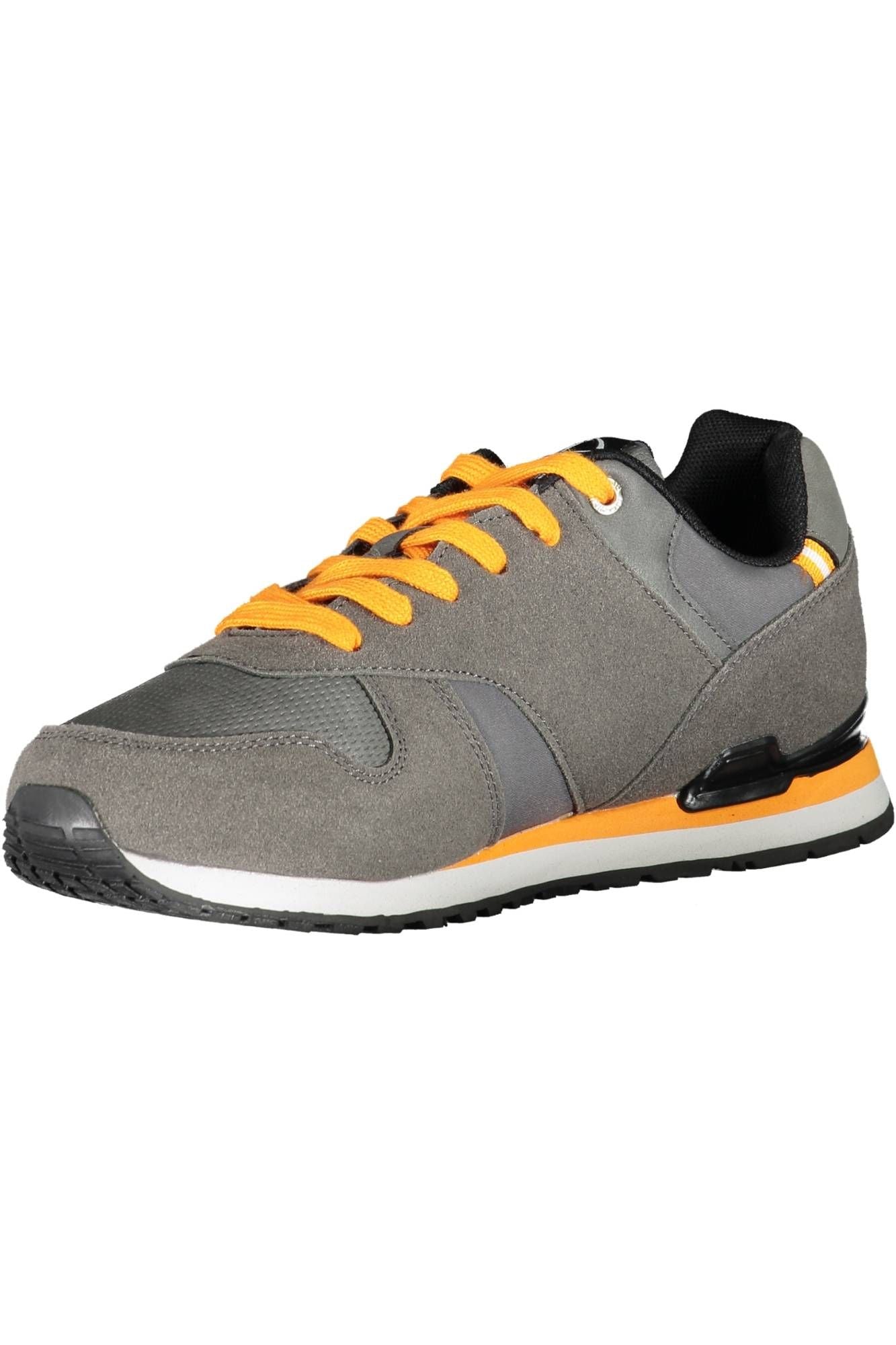 Sergio Tacchini Chic Gray Polyester Sneakers with Contrasting Accents