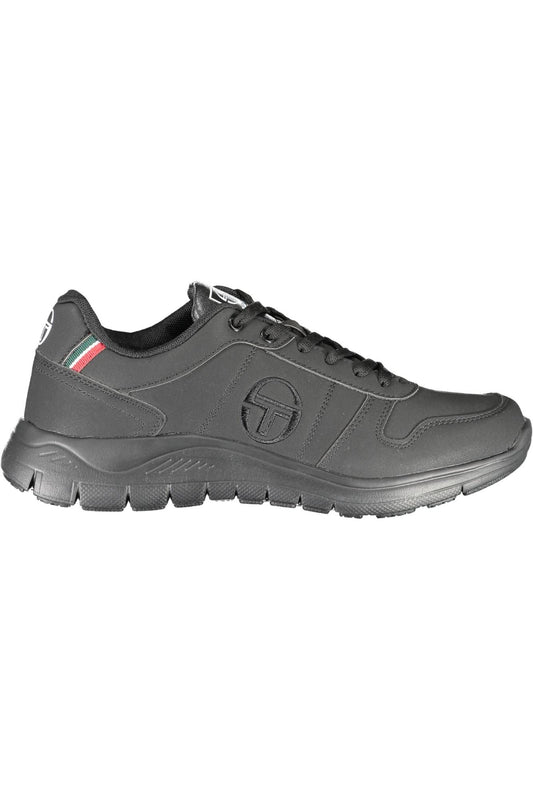 Sergio Tacchini Sleek Black Lace-Up Sports Sneakers