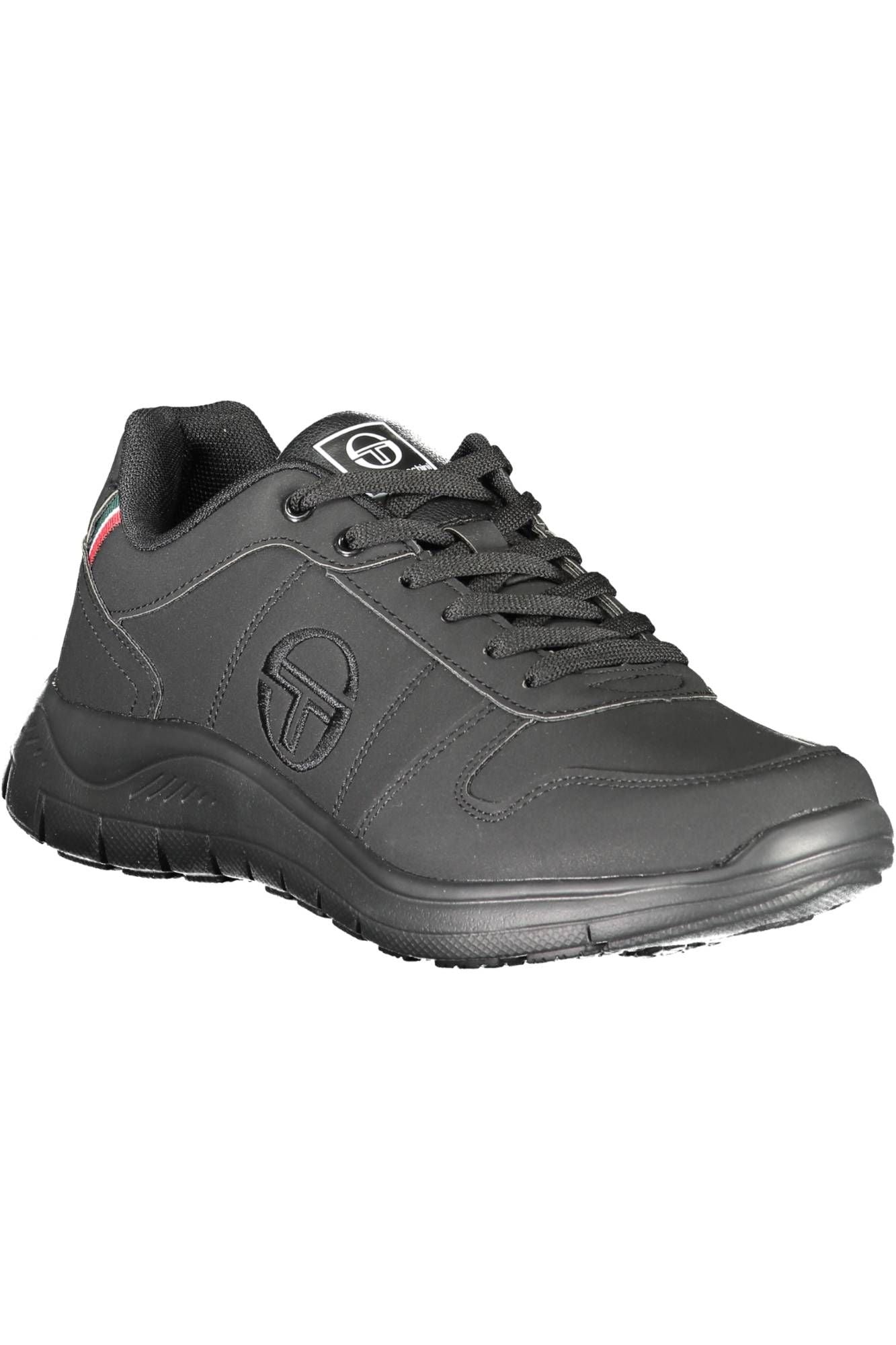 Sergio Tacchini Sleek Black Lace-Up Sports Sneakers