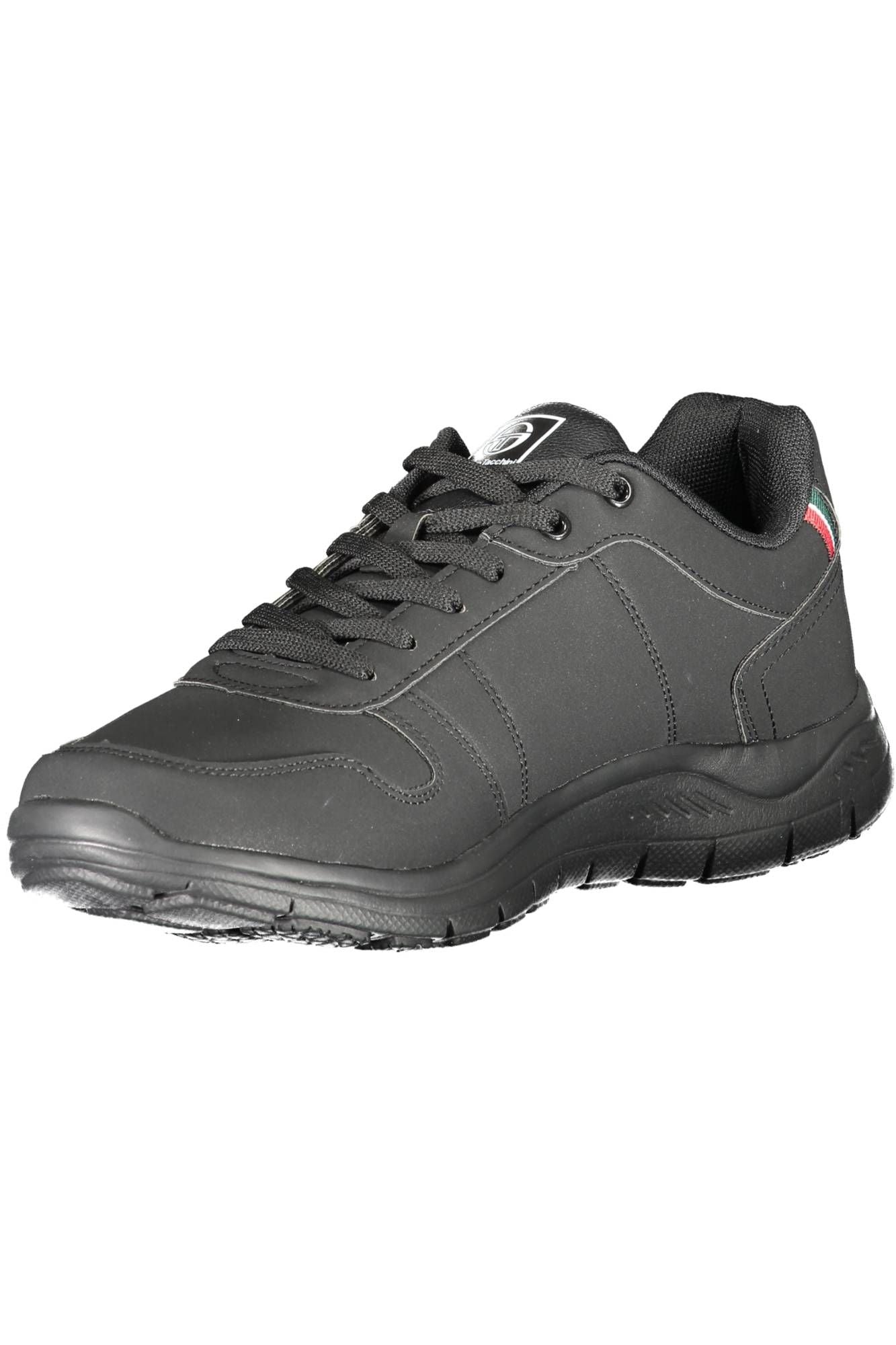 Sergio Tacchini Sleek Black Lace-Up Sports Sneakers