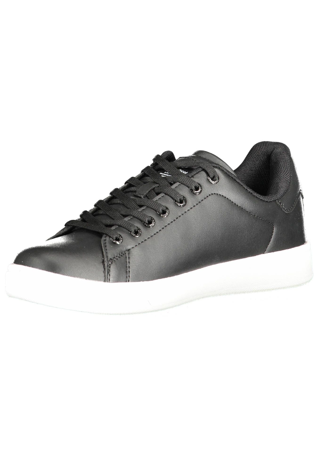 Sergio Tacchini Sleek Black Sneakers with Embroidery