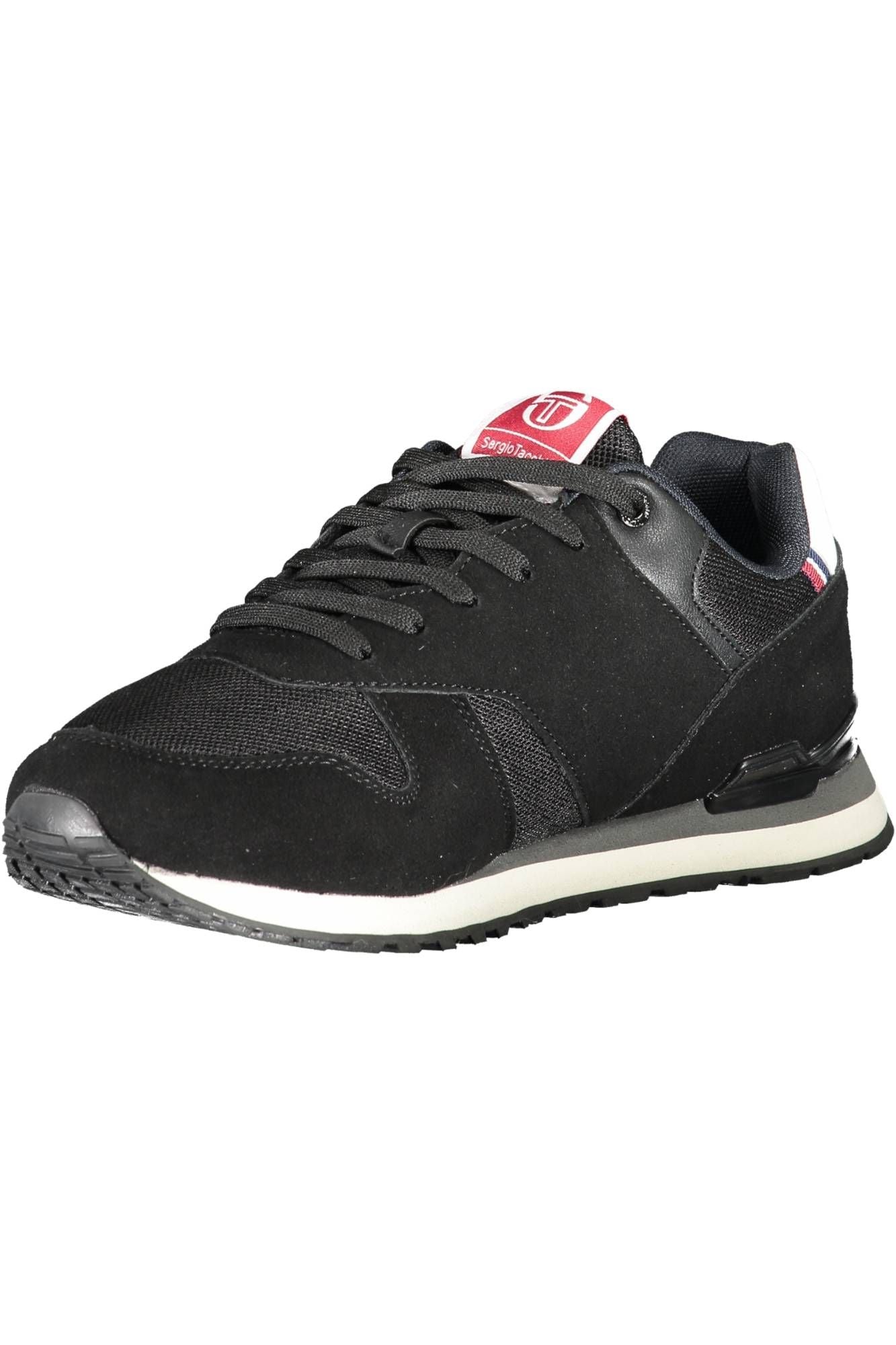 Sergio Tacchini Sleek Black Lace-Up Athletic Sneakers