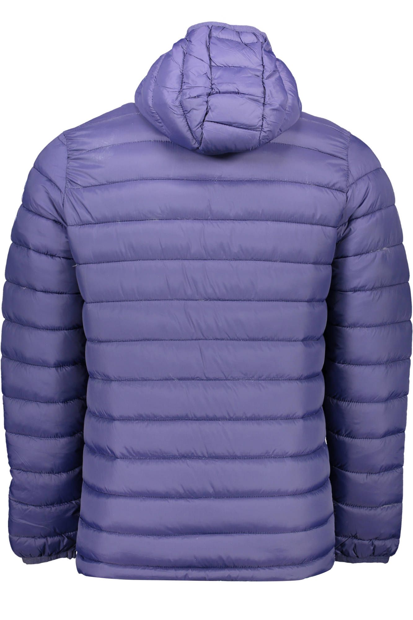 Sergio Tacchini Elegant Hooded Blue Jacket with Logo Accent