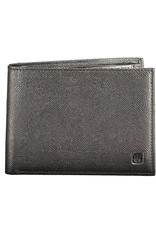 Sergio Tacchini Elegant Leather Bi-Fold Wallet in Rich Brown