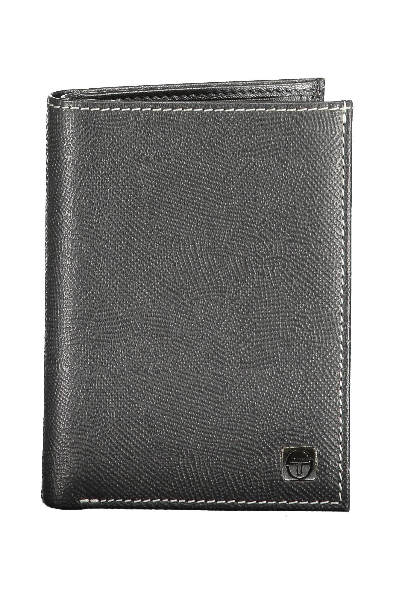 Sergio Tacchini Elegant Leather Bifold Wallet with Secure Coin Pouch