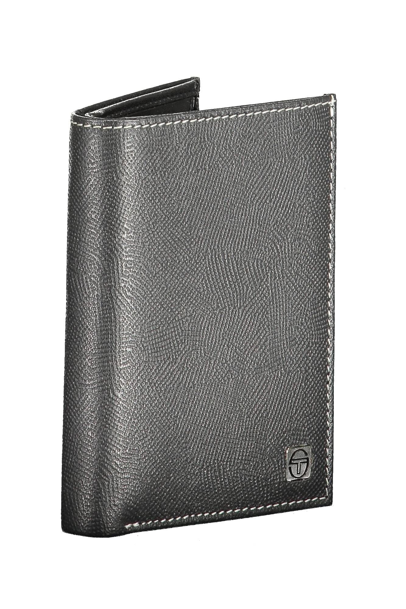 Sergio Tacchini Elegant Leather Bifold Wallet with Secure Coin Pouch