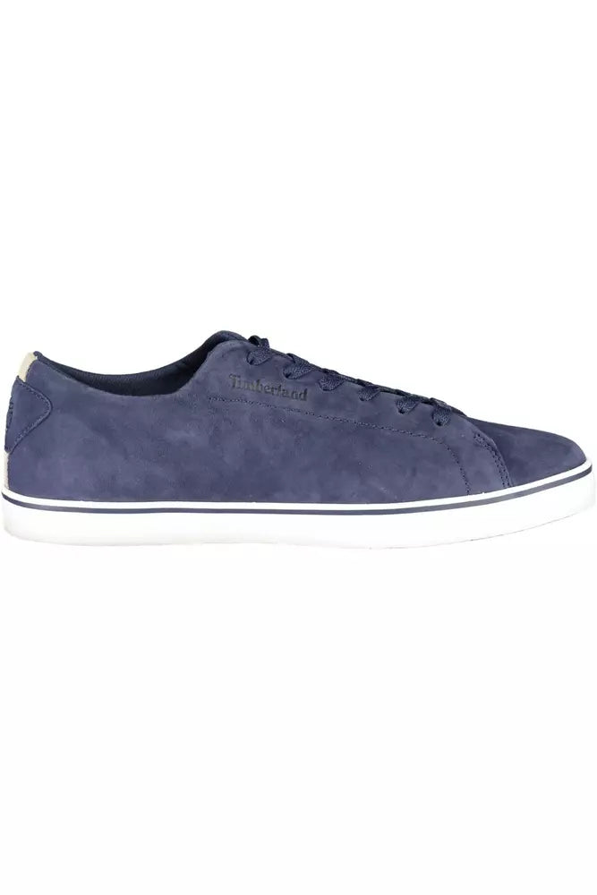 Timberland Sleek Blue Lace-Up Sneakers with Contrasting Sole